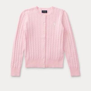 Polo Ralph Lauren Mini Cable Knit Cotton Cardigan